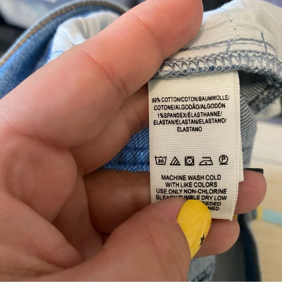 ✨NWT Free People We The Free Light Wash Austin Straight Leg Raw Hem Jeans 26 - Picture 11 of 12